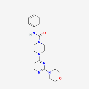 N-(4-methylphenyl)-4-[2-(4-morpholinyl)-4-pyrimidinyl]-1-piperazinecarboxamide