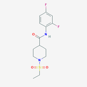 N-(2,4-difluorophenyl)-1-(ethylsulfonyl)-4-piperidinecarboxamide