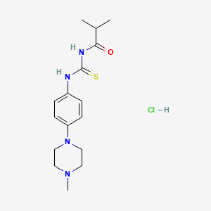 2-methyl-N-({[4-(4-methyl-1-piperazinyl)phenyl]amino}carbonothioyl)propanamide hydrochloride