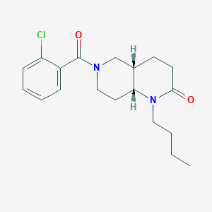 (4aS*,8aR*)-1-butyl-6-(2-chlorobenzoyl)octahydro-1,6-naphthyridin-2(1H)-one