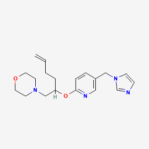 4-[((2R,5S)-5-{[5-(1H-imidazol-1-ylmethyl)pyridin-2-yl]methyl}tetrahydrofuran-2-yl)methyl]morpholine