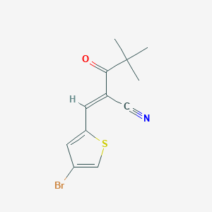 3-(4-bromo-2-thienyl)-2-(2,2-dimethylpropanoyl)acrylonitrile