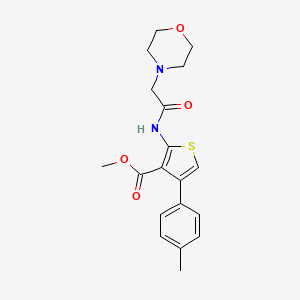 methyl 4-(4-methylphenyl)-2-[(4-morpholinylacetyl)amino]-3-thiophenecarboxylate