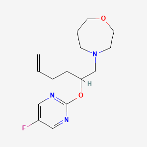 4-({(2R,5S)-5-[(5-fluoropyrimidin-2-yl)methyl]tetrahydrofuran-2-yl}methyl)-1,4-oxazepane