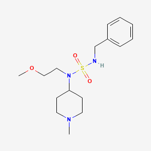 N'-benzyl-N-(2-methoxyethyl)-N-(1-methylpiperidin-4-yl)sulfamide