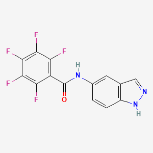 2,3,4,5,6-pentafluoro-N-1H-indazol-5-ylbenzamide