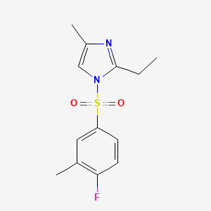 2-ethyl-1-[(4-fluoro-3-methylphenyl)sulfonyl]-4-methyl-1H-imidazole