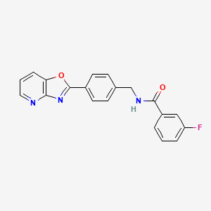 3-fluoro-N-(4-[1,3]oxazolo[4,5-b]pyridin-2-ylbenzyl)benzamide