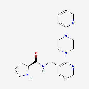 N-{[2-(4-pyridin-2-ylpiperazin-1-yl)pyridin-3-yl]methyl}-L-prolinamide