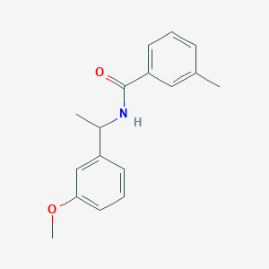 molecular formula C17H19NO2 B5435972 N-[1-(3-methoxyphenyl)ethyl]-3-methylbenzamide 