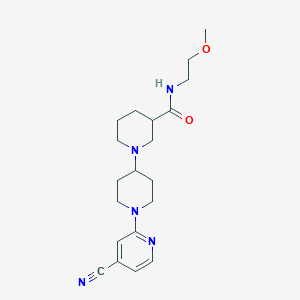 1'-(4-cyanopyridin-2-yl)-N-(2-methoxyethyl)-1,4'-bipiperidine-3-carboxamide