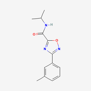 molecular formula C13H15N3O2 B5436045 N-isopropyl-3-(3-methylphenyl)-1,2,4-oxadiazole-5-carboxamide 