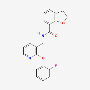 molecular formula C21H17FN2O3 B5436052 N-{[2-(2-fluorophenoxy)pyridin-3-yl]methyl}-2,3-dihydro-1-benzofuran-7-carboxamide 