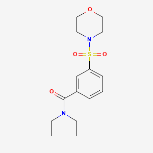 molecular formula C15H22N2O4S B5436064 N,N-diethyl-3-(4-morpholinylsulfonyl)benzamide 