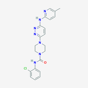 N-(2-chlorophenyl)-4-{6-[(5-methyl-2-pyridinyl)amino]-3-pyridazinyl}-1-piperazinecarboxamide