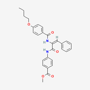 methyl 4-({2-[(4-butoxybenzoyl)amino]-3-phenylacryloyl}amino)benzoate