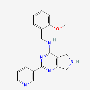 molecular formula C19H19N5O B5436150 N-(2-methoxybenzyl)-2-pyridin-3-yl-6,7-dihydro-5H-pyrrolo[3,4-d]pyrimidin-4-amine 