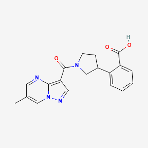 2-{1-[(6-methylpyrazolo[1,5-a]pyrimidin-3-yl)carbonyl]-3-pyrrolidinyl}benzoic acid