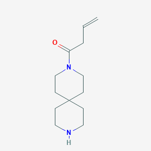 molecular formula C13H22N2O B5436202 3-(3-butenoyl)-3,9-diazaspiro[5.5]undecane hydrochloride 