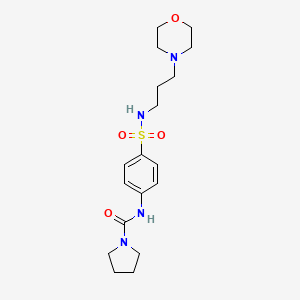 N-[4-({[3-(4-morpholinyl)propyl]amino}sulfonyl)phenyl]-1-pyrrolidinecarboxamide