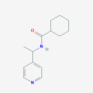 molecular formula C14H20N2O B5436288 N-[1-(4-pyridinyl)ethyl]cyclohexanecarboxamide 