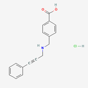 4-{[(3-phenyl-2-propyn-1-yl)amino]methyl}benzoic acid hydrochloride