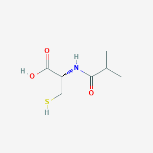 molecular formula C7H13NO3S B054363 N-异丁酰-D-半胱氨酸 CAS No. 124529-07-3