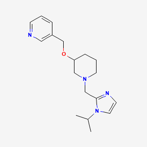 3-[({1-[(1-isopropyl-1H-imidazol-2-yl)methyl]-3-piperidinyl}oxy)methyl]pyridine