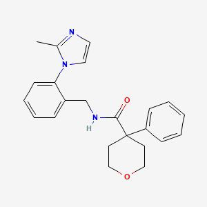 N-[2-(2-methyl-1H-imidazol-1-yl)benzyl]-4-phenyltetrahydro-2H-pyran-4-carboxamide