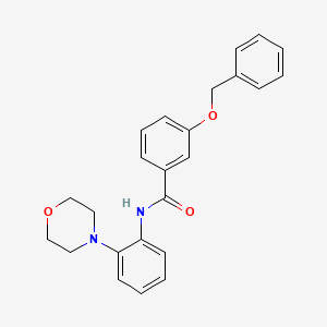 molecular formula C24H24N2O3 B5436388 3-(benzyloxy)-N-[2-(4-morpholinyl)phenyl]benzamide 