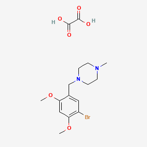 molecular formula C16H23BrN2O6 B5436402 1-(5-bromo-2,4-dimethoxybenzyl)-4-methylpiperazine oxalate 