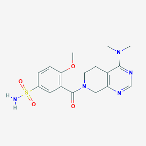 3-{[4-(dimethylamino)-5,8-dihydropyrido[3,4-d]pyrimidin-7(6H)-yl]carbonyl}-4-methoxybenzenesulfonamide