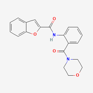 N-[2-(4-morpholinylcarbonyl)phenyl]-1-benzofuran-2-carboxamide