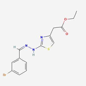 ethyl {2-[2-(3-bromobenzylidene)hydrazino]-1,3-thiazol-4-yl}acetate