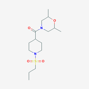 2,6-dimethyl-4-{[1-(propylsulfonyl)-4-piperidinyl]carbonyl}morpholine