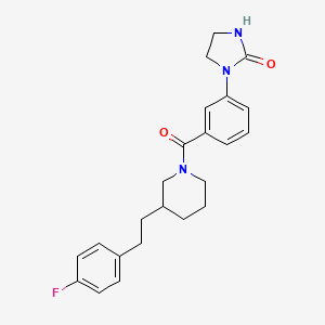 1-[3-({3-[2-(4-fluorophenyl)ethyl]-1-piperidinyl}carbonyl)phenyl]-2-imidazolidinone