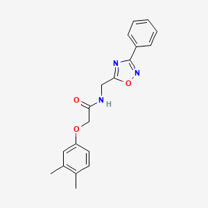 2-(3,4-dimethylphenoxy)-N-[(3-phenyl-1,2,4-oxadiazol-5-yl)methyl]acetamide