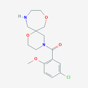 4-(5-chloro-2-methoxybenzoyl)-1,8-dioxa-4,11-diazaspiro[5.6]dodecane