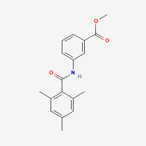 molecular formula C18H19NO3 B5436583 methyl 3-[(mesitylcarbonyl)amino]benzoate 