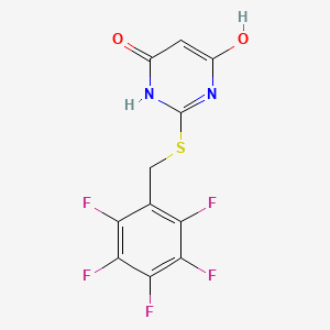 6-hydroxy-2-[(pentafluorobenzyl)thio]-4(3H)-pyrimidinone