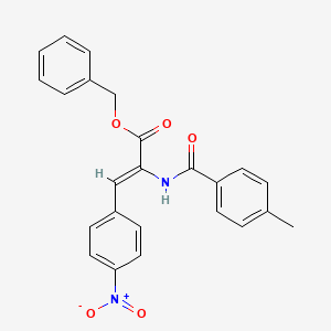 benzyl 2-[(4-methylbenzoyl)amino]-3-(4-nitrophenyl)acrylate