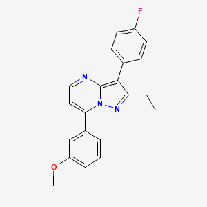 2-ethyl-3-(4-fluorophenyl)-7-(3-methoxyphenyl)pyrazolo[1,5-a]pyrimidine