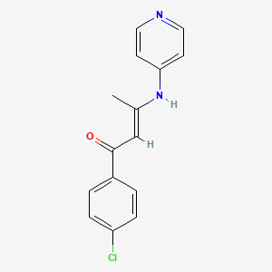 1-(4-chlorophenyl)-3-(4-pyridinylamino)-2-buten-1-one