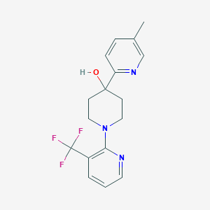 4-(5-methylpyridin-2-yl)-1-[3-(trifluoromethyl)pyridin-2-yl]piperidin-4-ol