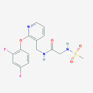 N~1~-{[2-(2,4-difluorophenoxy)pyridin-3-yl]methyl}-N~2~-(methylsulfonyl)glycinamide