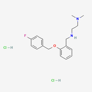 molecular formula C18H25Cl2FN2O B5436697 N'-{2-[(4-fluorobenzyl)oxy]benzyl}-N,N-dimethyl-1,2-ethanediamine dihydrochloride 