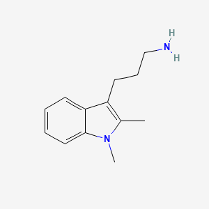 molecular formula C13H18N2 B5436740 3-(1,2-dimethyl-1H-indol-3-yl)-1-propanamine 