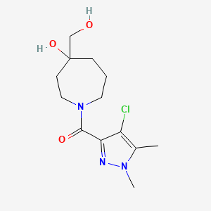 1-[(4-chloro-1,5-dimethyl-1H-pyrazol-3-yl)carbonyl]-4-(hydroxymethyl)-4-azepanol