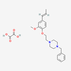 1-benzyl-4-{2-[2-methoxy-4-(1-propen-1-yl)phenoxy]ethyl}piperazine oxalate