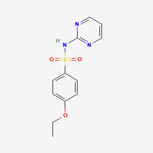 molecular formula C12H13N3O3S B5436812 4-ethoxy-N-2-pyrimidinylbenzenesulfonamide 